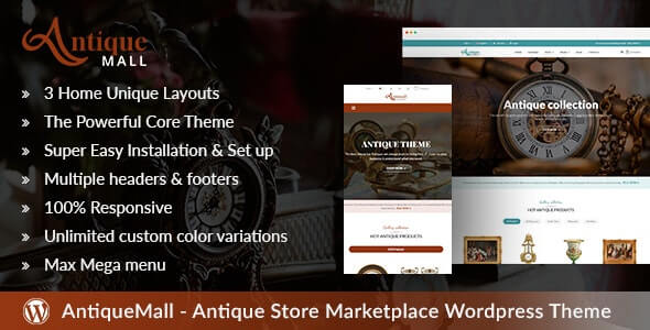 AntiqueMall Antique Store WordPress Theme