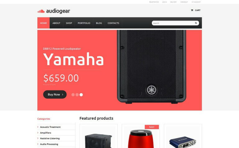 Audiogear Shop WooCommerce Theme