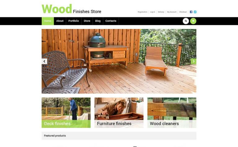 Best Wood Finishes Store WooCommerce Theme 1