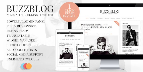 BuzzBlog Clean and Personal WordPress Blog Theme