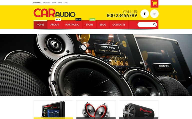 Car Audio Video Equipment WooCommerce Theme