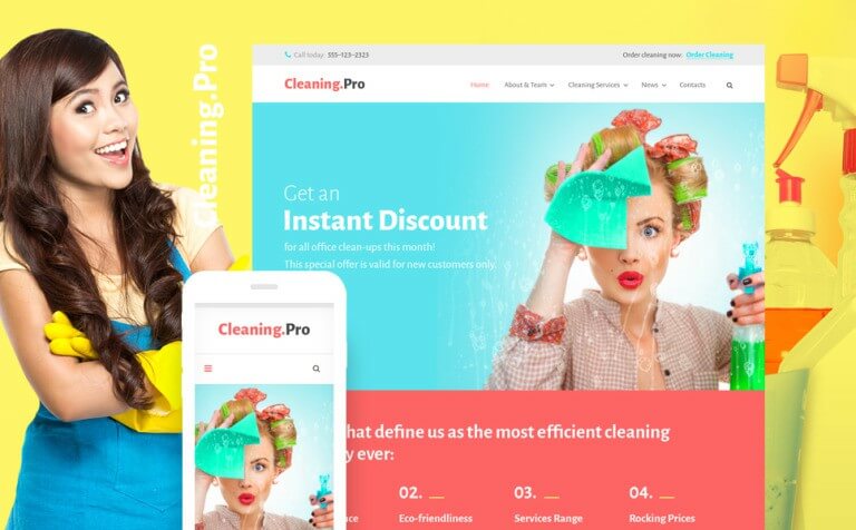 Cleaning Maid WordPress Theme