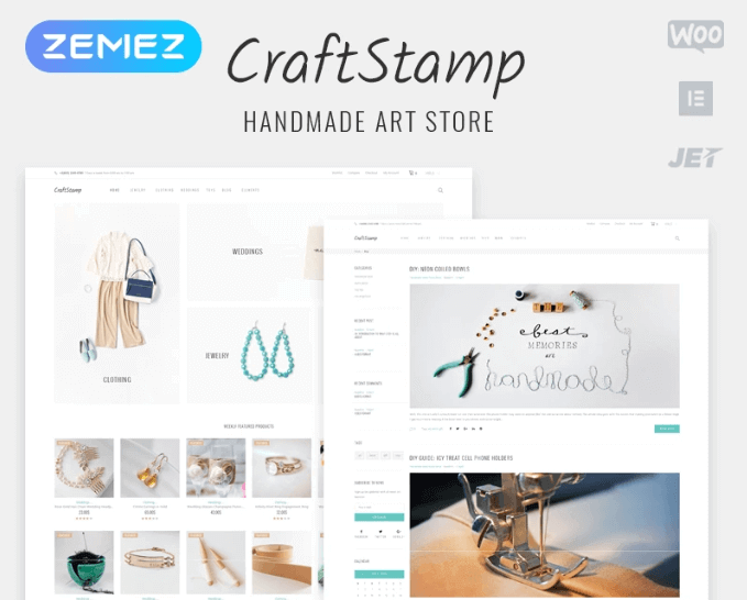 Craftstamp Handmade Art Store WooCommerce Theme