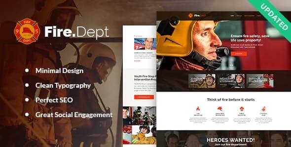 Fire Department FD Station and Security WordPress Theme