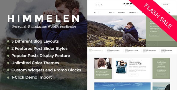Himmelen Personal WordPress Blog Theme