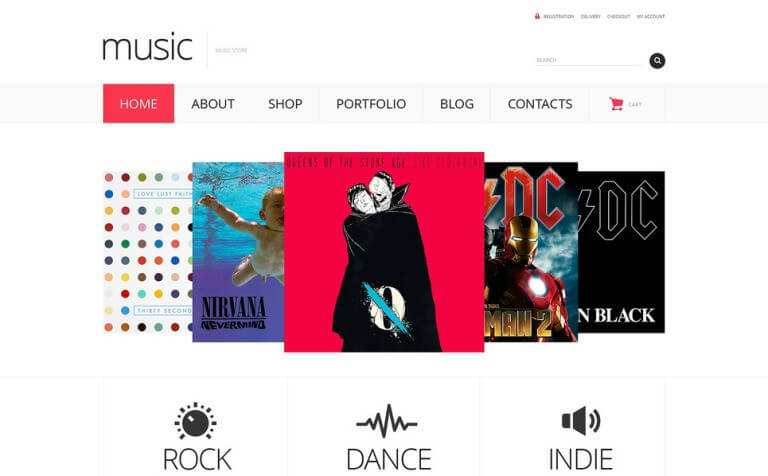 Music Store Responsive WooCommerce Theme