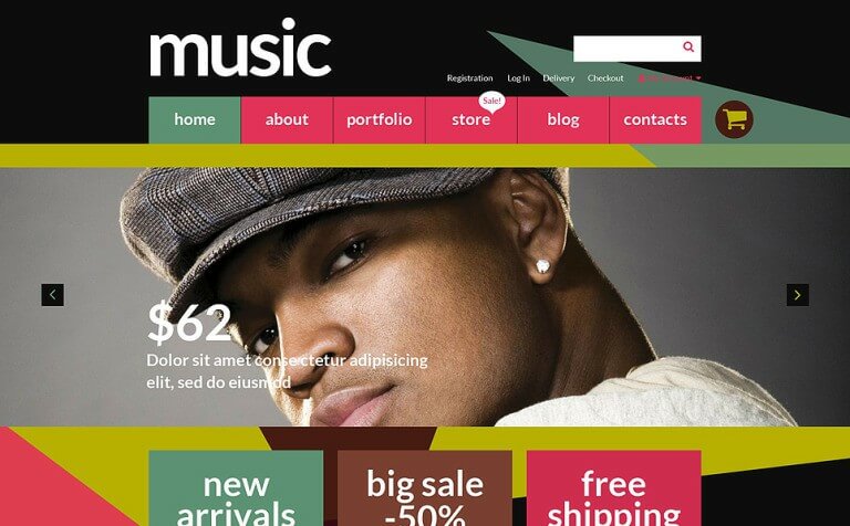 Music Store WooCommerce Theme 2