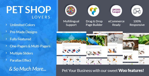 Pet Shop Lovers Woo eCommerce WP Theme
