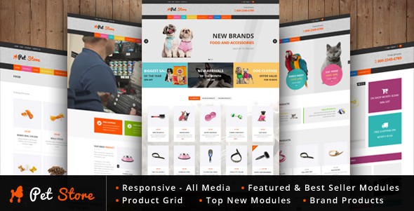 Pet Store WordPress WooCommerce Theme for pets and vets