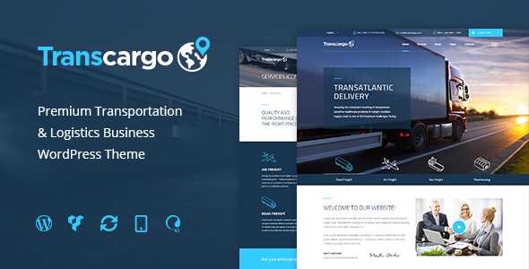 Transcargo Logistics Transportation Shipping Company WordPress Theme