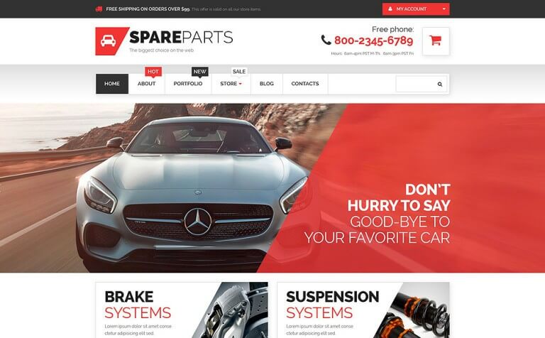 Car Parts Store WooCommerce Theme