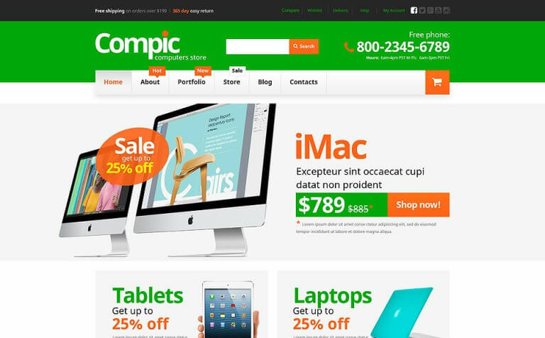 Computer Hardware Components WooCommerce Theme