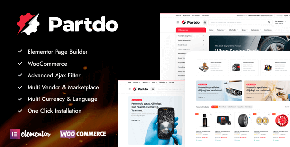 Partdo Auto Parts WooCommerce Theme