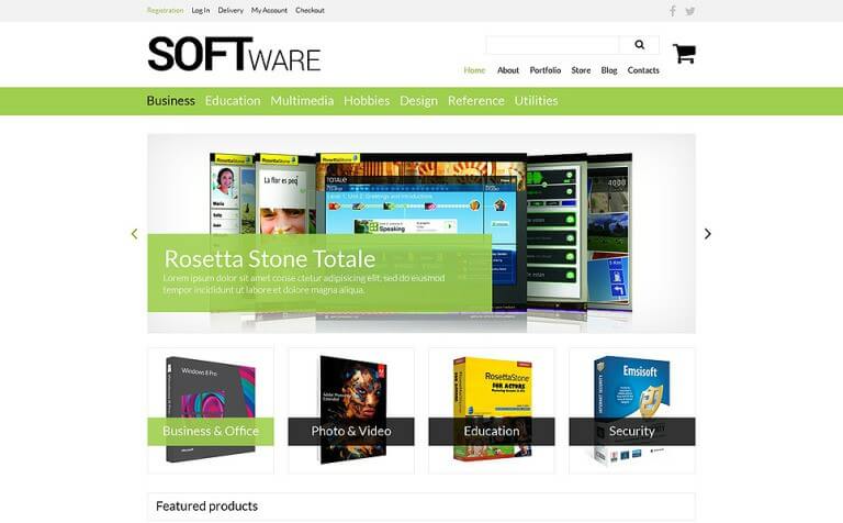 Software Store WooCommerce Theme 1