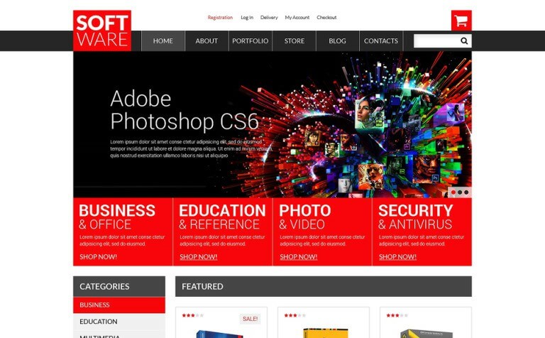 Software Store WooCommerce Theme 2
