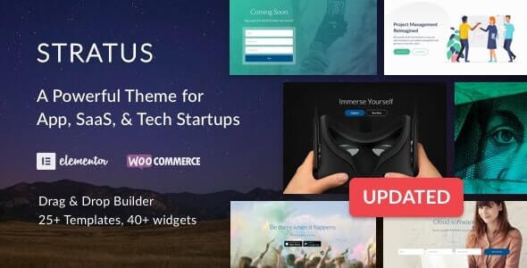 Stratus Software SaaS Startup Tech Theme