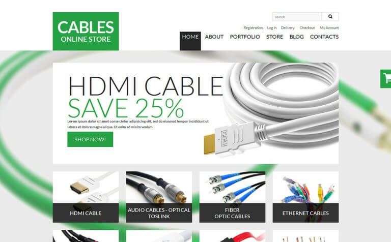 Durable Cables Wires WooCommerce Theme