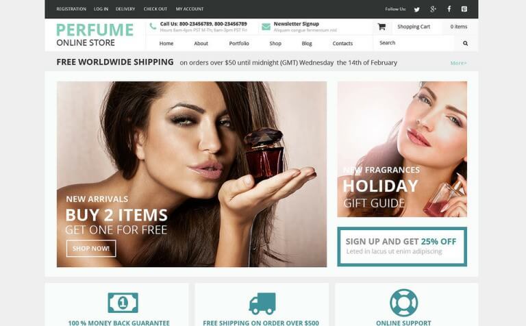 Fragrance Shop WooCommerce Theme