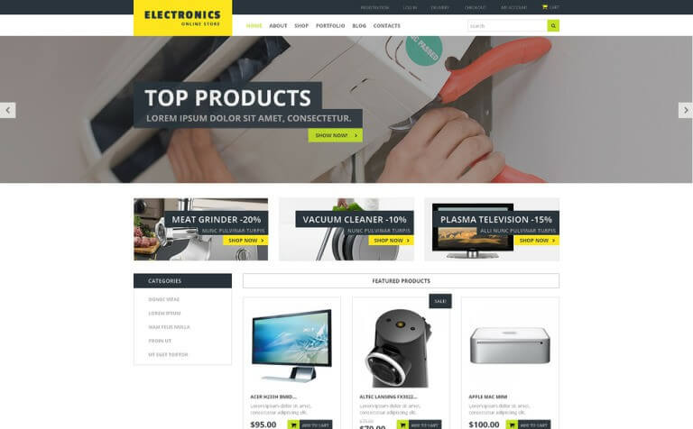 Home Electronics WooCommerce Theme 3