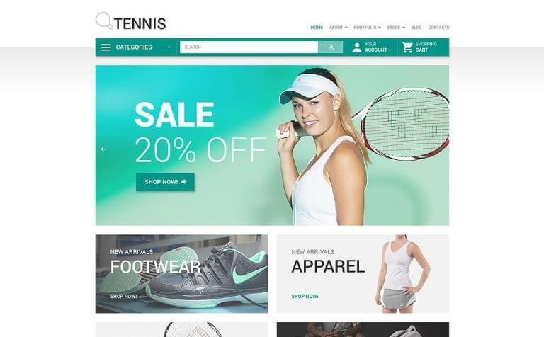 Tennis WooCommerce Theme