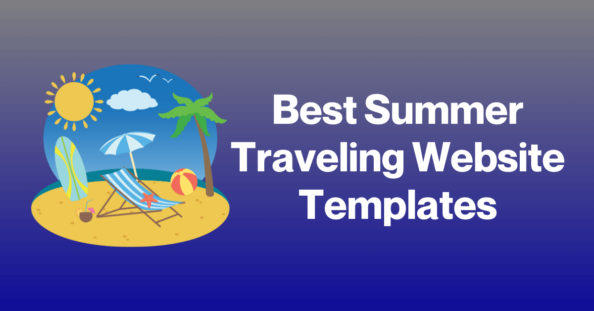 Summer Traveling Website Templates