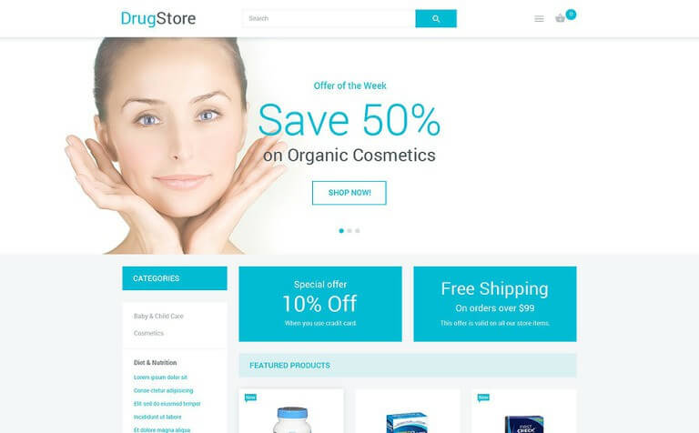 Drugstore Magento Theme