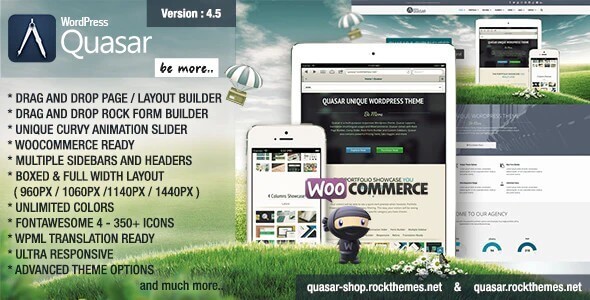 Quasar Wordpress Theme With Animation Builder