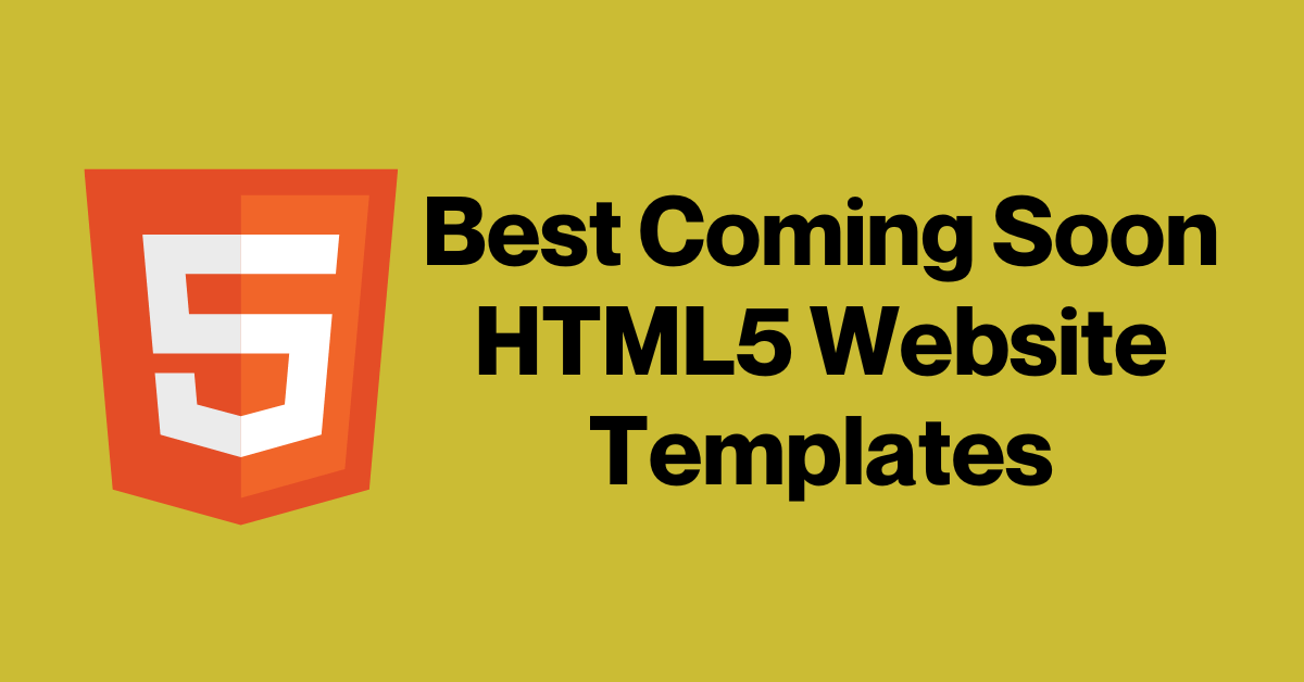 Coming Soon HTML5 Website Templates