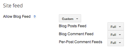 Enable RSS Feed in Blogger 1