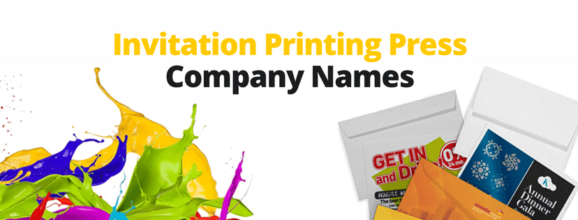 Printing Press Company Names