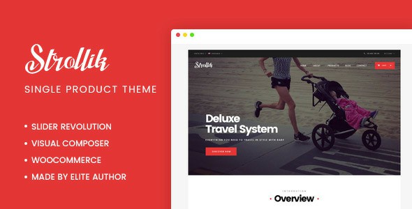 Strollik Single Product WooCommerce WordPress Theme