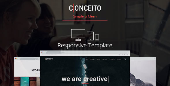 Conceito Responsive Single Page One Page Muse Template
