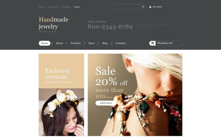 Handmade Jewelry Store WooCommerce Theme