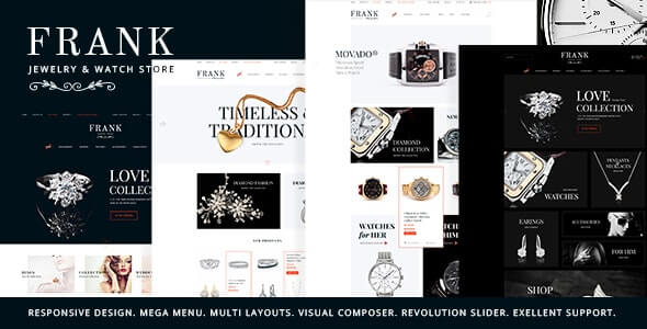 Jewelry Watches Online Store WordPress Theme