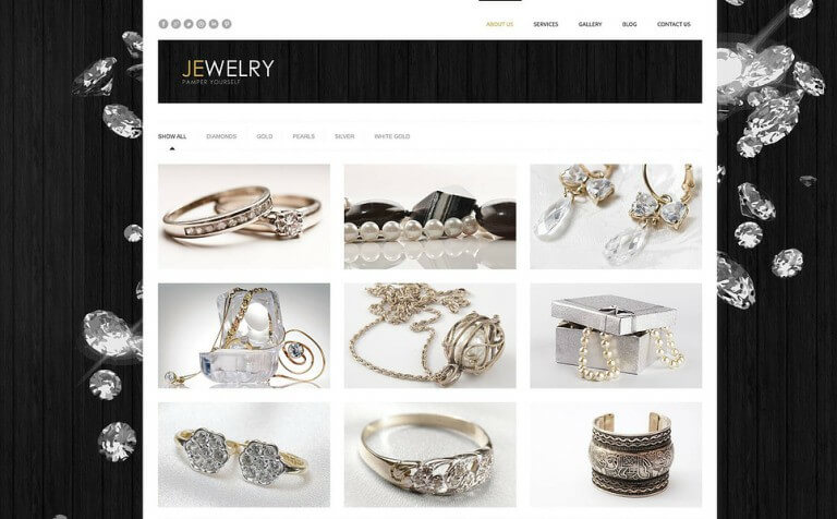 Jewelry WordPress Ecommerce Theme