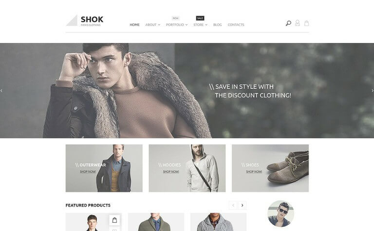 Shok Men’s Fashion WooCommerce Theme