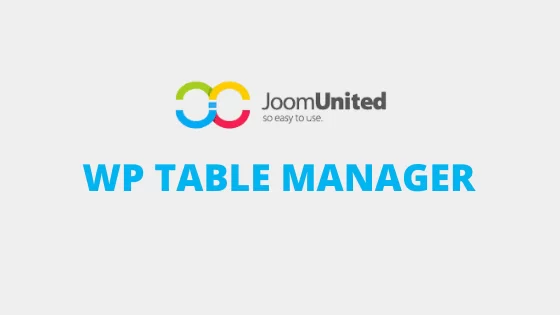 WP Table Manager