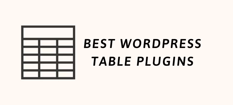 WordPress Table Plugins