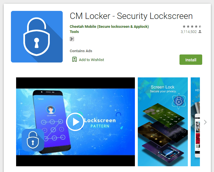 Cm Locker Security Lockscreen
