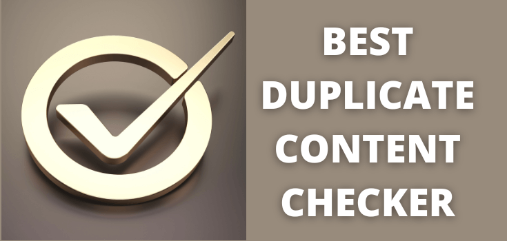 DUPLICATE CONTENT CHECKER