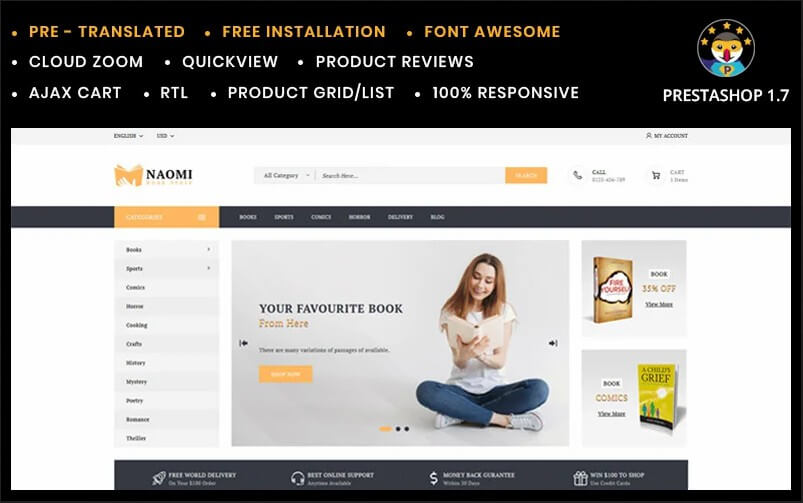 Naomi PrestaShop Theme