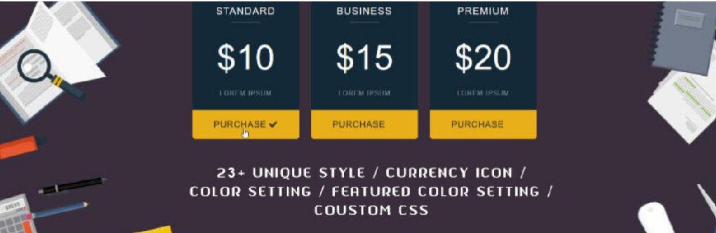 Pricing Table