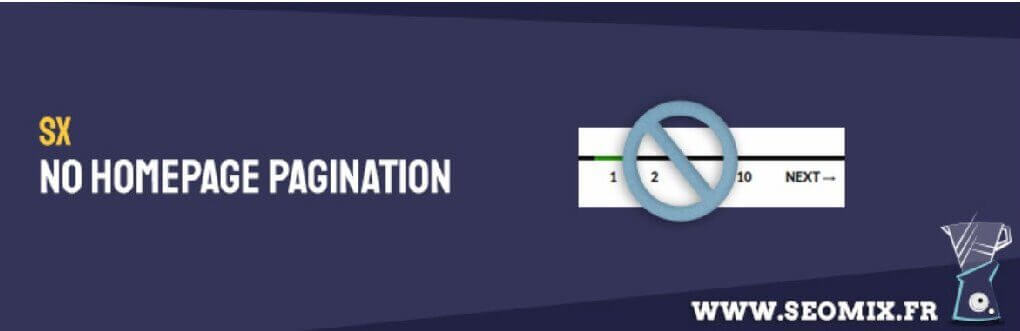 SX No Homepage Pagination