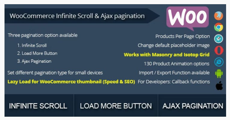 WooCommerce Infinite Scroll and Ajax Pagination