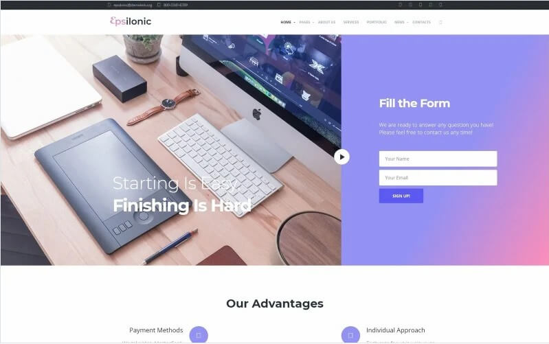 Communication WordPress Theme