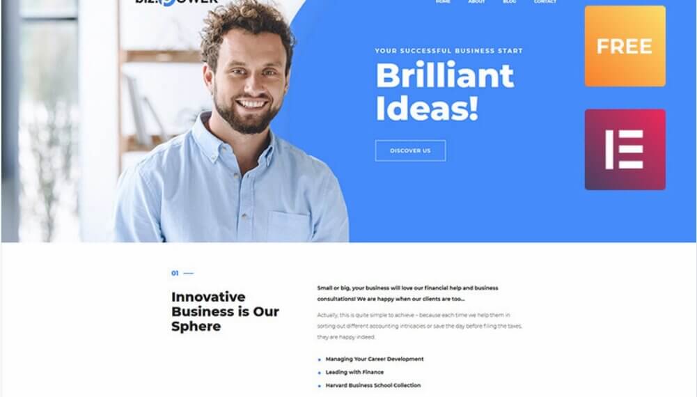 Free WordPress Business Theme