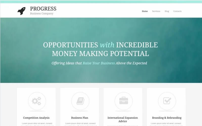 Free WordPress Website Template