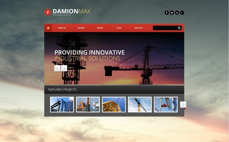Industrial Responsive WordPress Theme