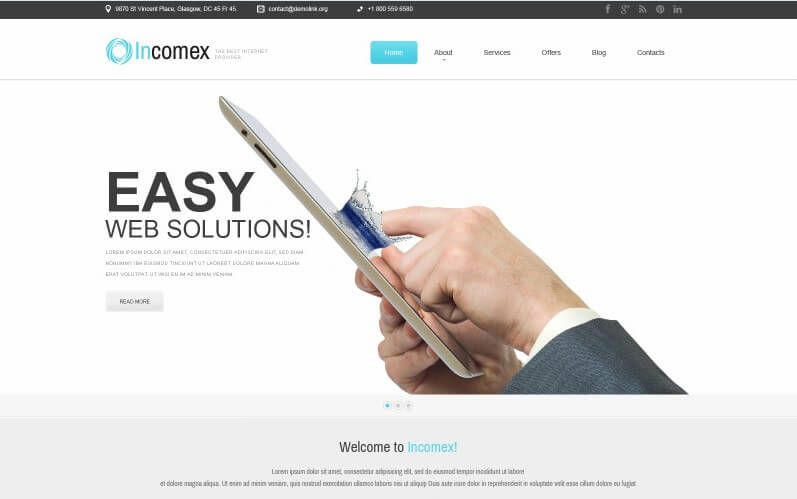 Internet Responsive WordPress Theme
