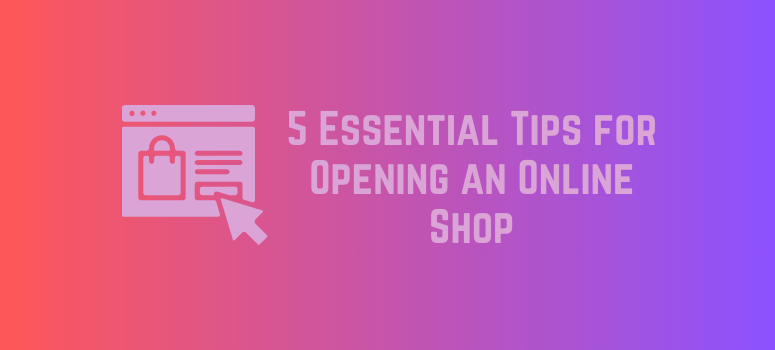 Opening an Online Shop